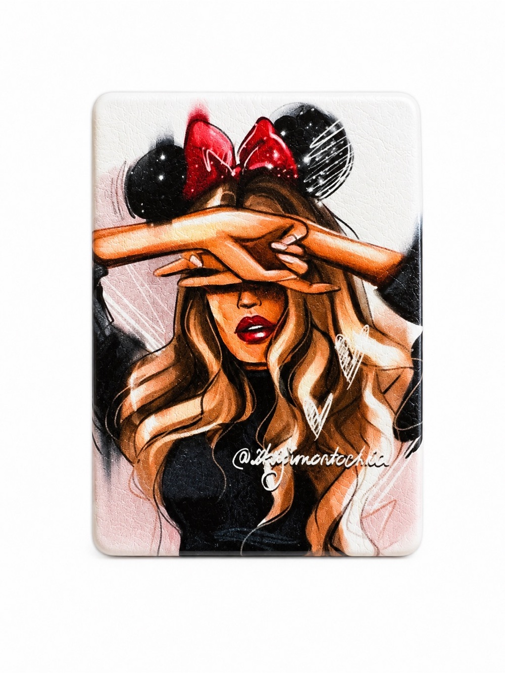 Disney Inspired Minnie Mouse Compact Mirror Double Sided Purse Makeup Mirror
